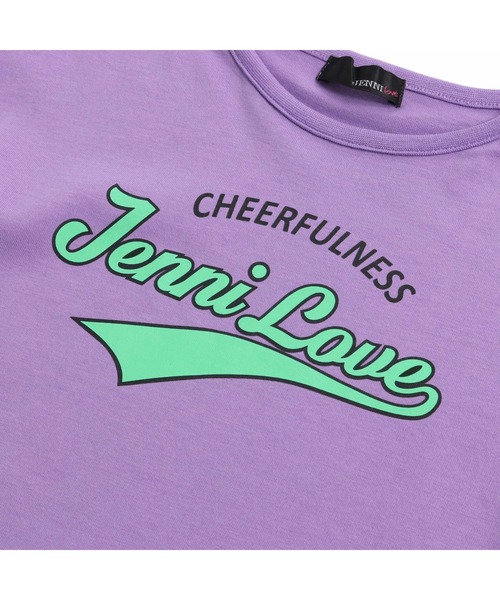 JENNI love（ジェニィラブ）の「接触冷感チアロゴ５分袖Tシャツ（Tシャツ/カットソー・キッズ・パープル/ブラウン/カーキ・130cm/140cm/150cm/160cm）」の17枚目の写真