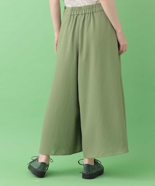 Jocomomola(ホコモモラ)の「麻調フレアワイドパンツ(その他パンツ・レディース・ライトブルー/グリーン・42/40)」の4枚目の写真