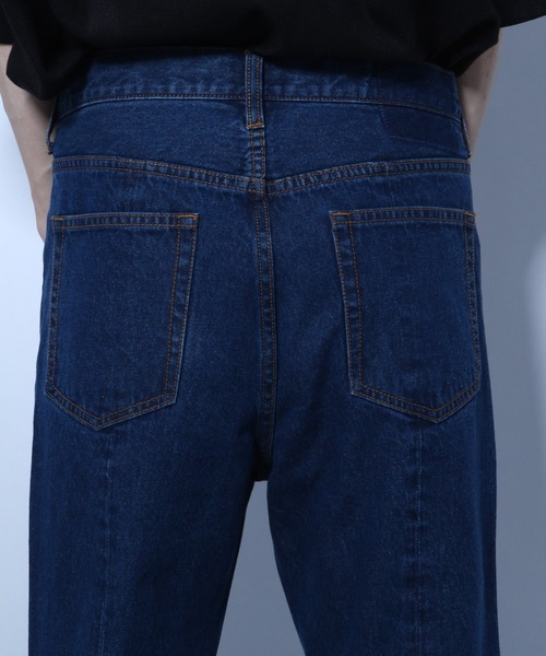 HARE（ハレ）の「センタースリットデニムフレアパンツ(HARE)（デニムパンツ・メンズ・インディゴブルー/ライトブルー/ブラック・SMALL/MEDIUM）」の20枚目の写真
