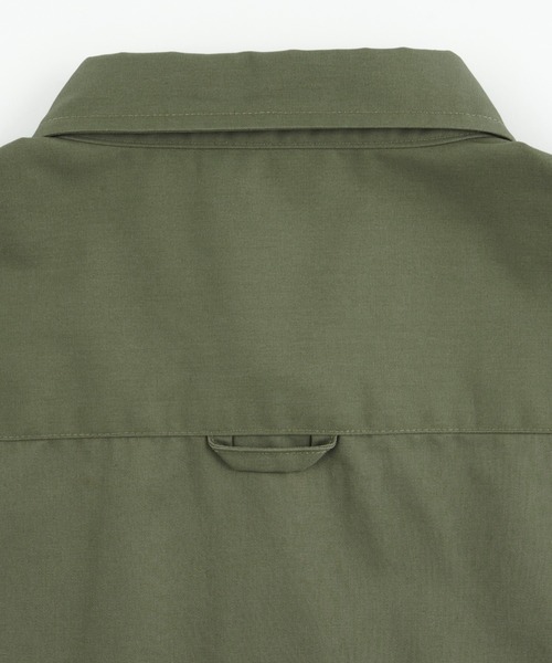 WHO'S WHO gallery（フーズフーギャラリー）の「【KOOKY'N/クーキー】サファリツイルシャツ（シャツ/ブラウス・メンズ・ブラック/ベージュ/カーキ/インディゴブルー・FREE）」の9枚目の写真