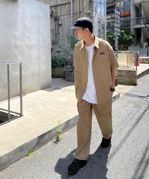 WHO'S WHO gallery（フーズフーギャラリー）の「【KOOKY'N/クーキー】サファリツイルシャツ（シャツ/ブラウス・メンズ・ブラック/ベージュ/カーキ/インディゴブルー・FREE）」の21枚目の写真