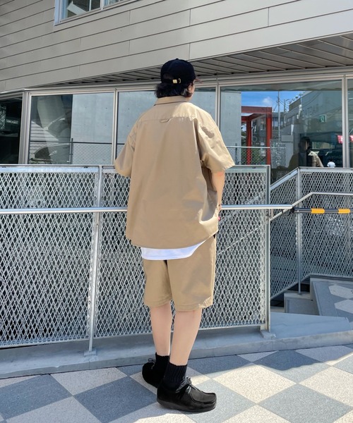 WHO'S WHO gallery（フーズフーギャラリー）の「【KOOKY'N/クーキー】サファリツイルシャツ（シャツ/ブラウス・メンズ・ブラック/ベージュ/カーキ/インディゴブルー・FREE）」の11枚目の写真