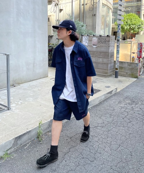 WHO'S WHO gallery（フーズフーギャラリー）の「【KOOKY'N/クーキー】サファリツイルシャツ（シャツ/ブラウス・メンズ・ブラック/ベージュ/カーキ/インディゴブルー・FREE）」の8枚目の写真