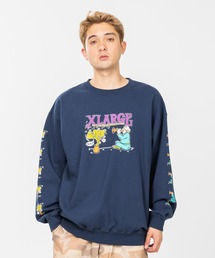 XLARGE�i�G�N�X�g�����[�W�j�́uSNAKE CHARMER CREW NECK SWEAT�i�X�E�F�b�g�j�v