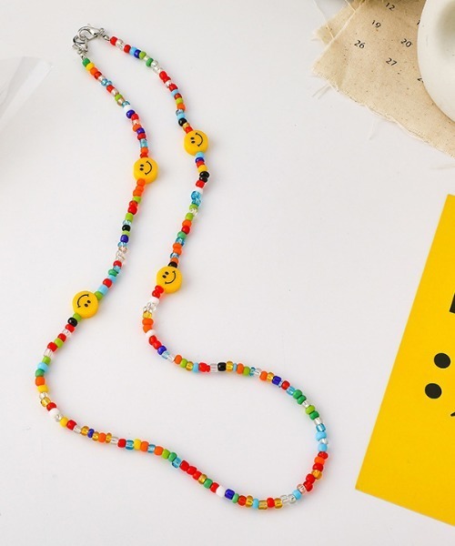 CORPUS TOKYO(コーパス トーキョー)の「カラフルビーズマスクチェーン/ネックレス/眼鏡ストラップ(ネックレス・レディース・マルチ・FREE)」の3枚目の写真