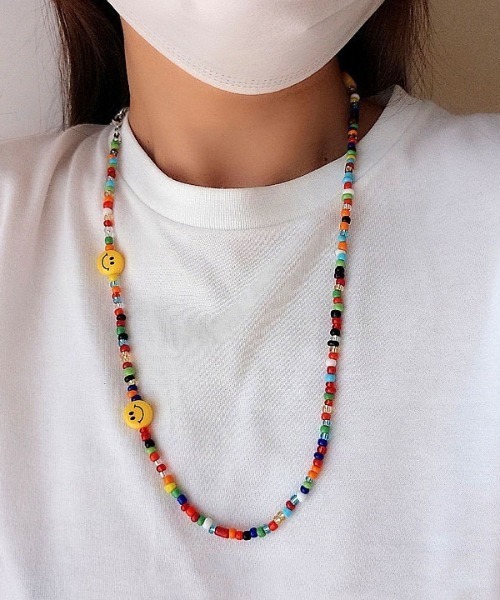 CORPUS TOKYO(コーパス トーキョー)の「カラフルビーズマスクチェーン/ネックレス/眼鏡ストラップ(ネックレス・レディース・マルチ・FREE)」の5枚目の写真