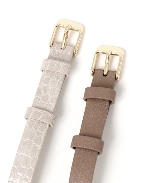 niko and...（ニコアンド）の「ブレスセットウォッチ（アナログ腕時計・レディース・ブラック/ベージュ/グレー/アイボリー/チャコール・0）」の18枚目の写真