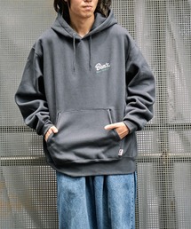 【BEN DAVIS/ベンデイビス】別注 ヘビーウェイトワンポイント刺繍ロゴスウェットパーカー/ユニセックス/裏起毛