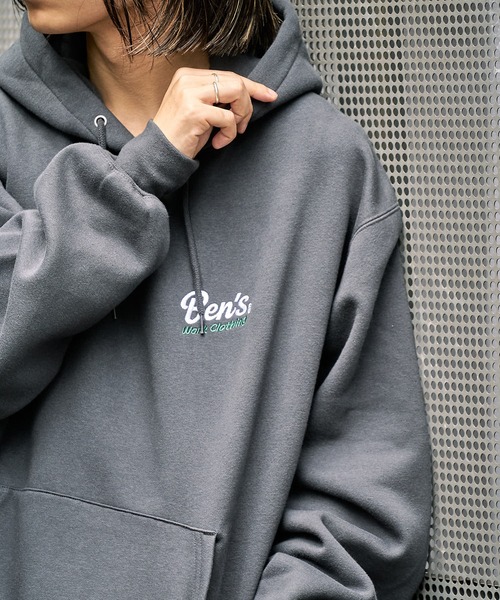 BEN DAVIS（ベンデイビス）の「【BEN DAVIS/ベンデイビス】別注 ヘビーウェイトワンポイント刺繍ロゴスウェットパーカー/ユニセックス/裏起毛（パーカー・メンズ・ブラック/ブルー系その他/アッシュグレー/グリーン/ネイビー系・S/M/XL/L）」の18枚目の写真