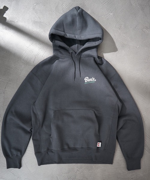 BEN DAVIS（ベンデイビス）の「【BEN DAVIS/ベンデイビス】別注 ヘビーウェイトワンポイント刺繍ロゴスウェットパーカー/ユニセックス/裏起毛（パーカー・メンズ・ブラック/ブルー系その他/アッシュグレー/グリーン/ネイビー系・S/M/XL/L）」の9枚目の写真