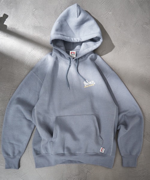 BEN DAVIS（ベンデイビス）の「【BEN DAVIS/ベンデイビス】別注 ヘビーウェイトワンポイント刺繍ロゴスウェットパーカー/ユニセックス/裏起毛（パーカー・メンズ・ブラック/ブルー系その他/アッシュグレー/グリーン/ネイビー系・S/M/XL/L）」の7枚目の写真