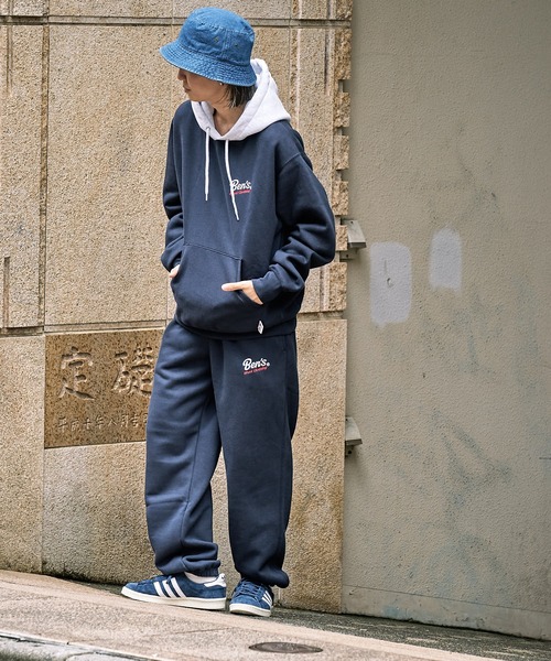 BEN DAVIS（ベンデイビス）の「【BEN DAVIS/ベンデイビス】別注 ヘビーウェイトワンポイント刺繍ロゴスウェットパーカー/ユニセックス/裏起毛（パーカー・メンズ・ブラック/ブルー系その他/アッシュグレー/グリーン/ネイビー系・S/M/XL/L）」の12枚目の写真