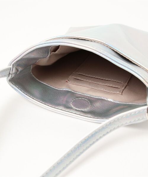 RiNc （リンク）の「【 Pisoraro / ピソラロ 】 メタリック PU エコバッグ付き スマホ ポシェット（ショルダーバッグ・レディース・ガンメタ/ピンクゴールド/ゴールド/シルバー・FREE）」の13枚目の写真