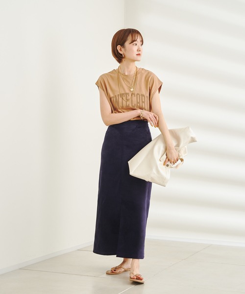DouDou(ドゥドゥ)の「フロッキー MONTECARLO T(Tシャツ/カットソー・レディース・チャコールグレー/ベージュ/オフホワイト・FREE)」の6枚目の写真