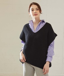 OUVRAGE CLASSE | Vネックニットベスト(ベスト)