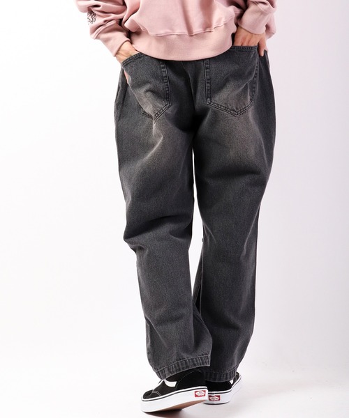 RE730（アールイーセブンサーティー）の「ダメージ加工ワイドシルエットパンツ（デニムパンツ・メンズ・ホワイト/ブラック/サックスブルー/ブラック系その他・S/M/L）」の22枚目の写真