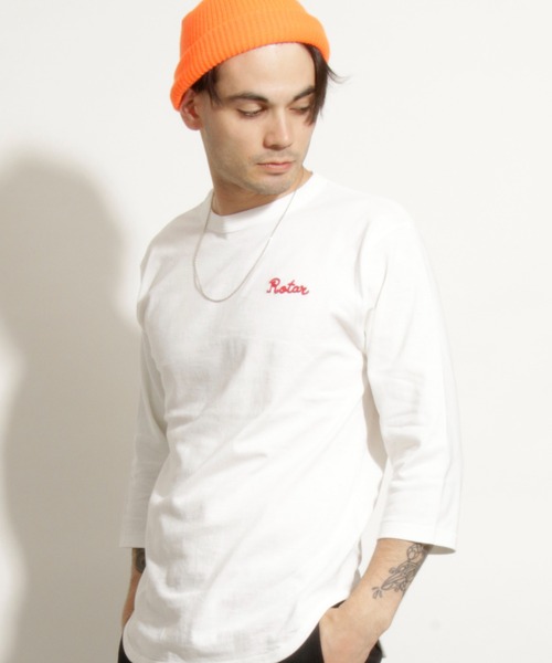 Chain Rotar BB Tee ワンポイント チェーン刺繍 七分袖（Tシャツ/カットソー）｜ROTAR（ローター） mdprevattcaulkingandwaterproofing.com