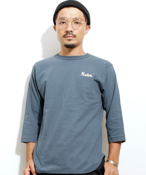 Chain Rotar BB Tee ワンポイント チェーン刺繍 七分袖（Tシャツ/カットソー）｜ROTAR（ローター） mdprevattcaulkingandwaterproofing.com