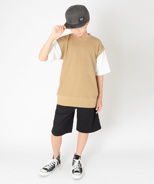 GLAZOS（グラソス）の「ネーム付きフラットツイルキャップ（キャップ・キッズ・チャコールグレー/ブラック/エンジ/ネイビー・フリー）」の9枚目の写真