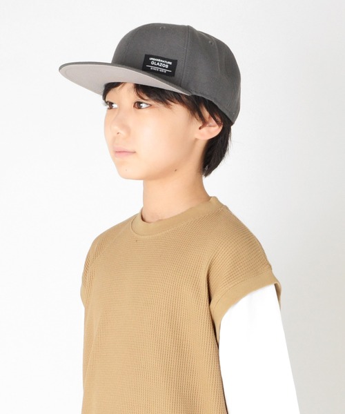 GLAZOS（グラソス）の「ネーム付きフラットツイルキャップ（キャップ・キッズ・チャコールグレー/ブラック/エンジ/ネイビー・フリー）」の21枚目の写真