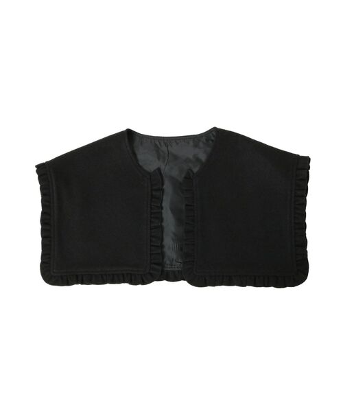 merry jenny（メリージェニー）の「フリルフリルスクエアcollar（付け襟・レディース・アイボリー/ブラック/ネイビー・FREE）」の2枚目の写真