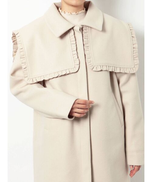 merry jenny（メリージェニー）の「フリルフリルスクエアcollar（付け襟・レディース・アイボリー/ブラック/ネイビー・FREE）」の9枚目の写真