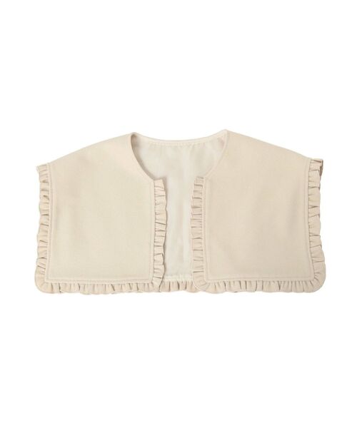 merry jenny（メリージェニー）の「フリルフリルスクエアcollar（付け襟・レディース・アイボリー/ブラック/ネイビー・FREE）」の5枚目の写真