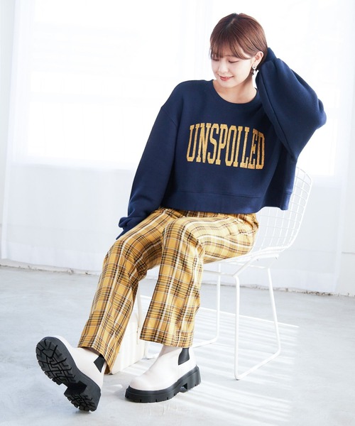 Heather（ヘザー）の「スリムフィットガラフレアパンツ 215611（その他パンツ・レディース・グレー系その他/ブラウン系その他/イエロー系その他・S/M）」の4枚目の写真