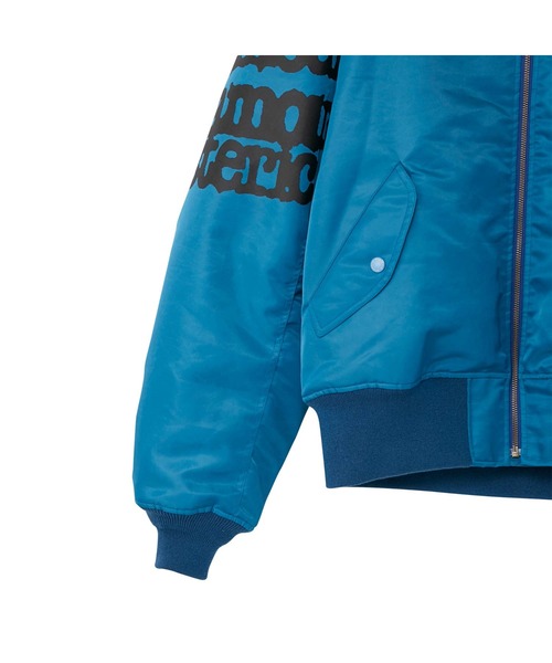 HYSTERIC GLAMOUR（ヒステリックグラマー）の「TYPE LOGO MA-1ジャケット（MA-1・メンズ・ターコイズブルー/ブラック/カーキ・X-LARGE/LARGE/MEDIUM/SMALL）」の8枚目の写真