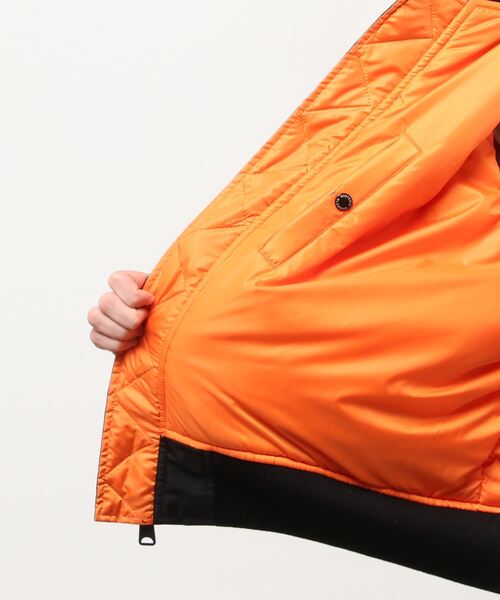 HYSTERIC GLAMOUR（ヒステリックグラマー）の「TYPE LOGO MA-1ジャケット（MA-1・メンズ・ターコイズブルー/ブラック/カーキ・X-LARGE/LARGE/MEDIUM/SMALL）」の13枚目の写真