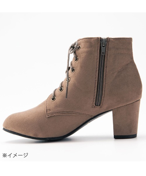 GeeRA(ジーラ)の「レースアップブーツ(ロング丈)(ブーツ・レディース・ブラック系その他/ブラック/アイボリー/モカ/ダークブラウン・SMALL/XX-LARGE/LARGE/X-LARGE/MEDIUM)」の9枚目の写真