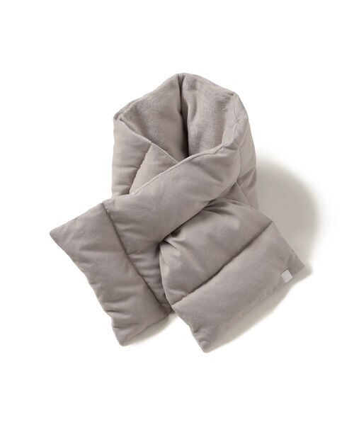 こども ビームス(コドモビームス)の「こども ビームス / ダウン マフラー 21(マフラー・キッズ・チャコールグレー/グレー/ピンク・ONE SIZE)」の4枚目の写真