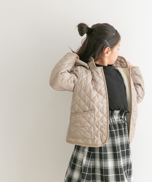 URBAN RESEARCH DOORS（アーバンリサーチドアーズ）の「『洗濯可』キルトジャケット(KIDS)（その他アウター・キッズ・キャメル/ネイビー/ベージュ系その他・90/135/105/120/150）」の16枚目の写真