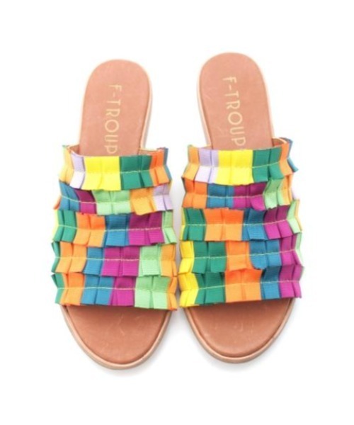 F-TROUPE（エフトゥループ）の「F-TROUPE SANDAL DY1906 GROSGRAIN（サンダル・レディース・マルチ・38/39/36/37）」の3枚目の写真