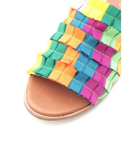 F-TROUPE（エフトゥループ）の「F-TROUPE SANDAL DY1906 GROSGRAIN（サンダル・レディース・マルチ・38/39/36/37）」の4枚目の写真