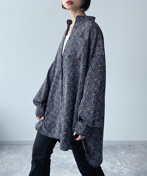 PAGEBOY（ページボーイ）の「ニュアンスプリントチュニックシャツ（Tシャツ/カットソー・レディース・ブラック/オフホワイト・FREE）」の15枚目の写真