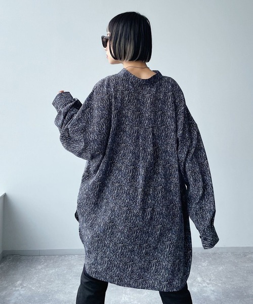 PAGEBOY（ページボーイ）の「ニュアンスプリントチュニックシャツ（Tシャツ/カットソー・レディース・ブラック/オフホワイト・FREE）」の17枚目の写真