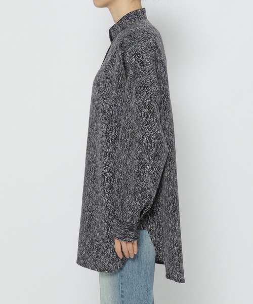 PAGEBOY（ページボーイ）の「ニュアンスプリントチュニックシャツ（Tシャツ/カットソー・レディース・ブラック/オフホワイト・FREE）」の8枚目の写真