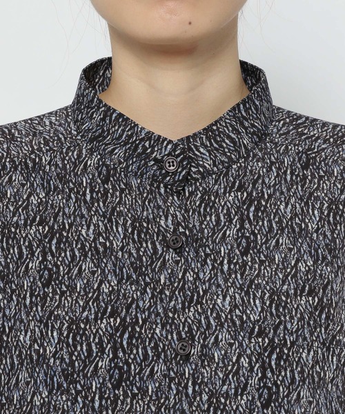 PAGEBOY（ページボーイ）の「ニュアンスプリントチュニックシャツ（Tシャツ/カットソー・レディース・ブラック/オフホワイト・FREE）」の16枚目の写真