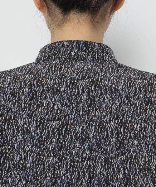 PAGEBOY（ページボーイ）の「ニュアンスプリントチュニックシャツ（Tシャツ/カットソー・レディース・ブラック/オフホワイト・FREE）」の4枚目の写真