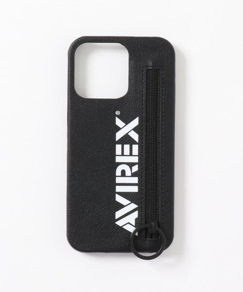 AVIREX（アヴィレックス）の「iPhone13Pro iPhone13 AVIREX [ジップ付き背面ケース] スマホケース 背面ケース（スマホケース/カバー・メンズ・ブラウン/ブラック・K）」の5枚目の写真