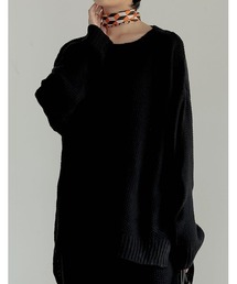 Re:EDIT | オーバーサイズ鹿の子編みニットプルオーバー(ニット/セーター)