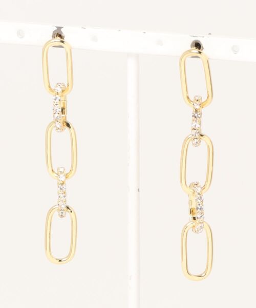 VIS(ビス)の「ビジューチェーンピアス(ピアス(両耳用))」 WEAR