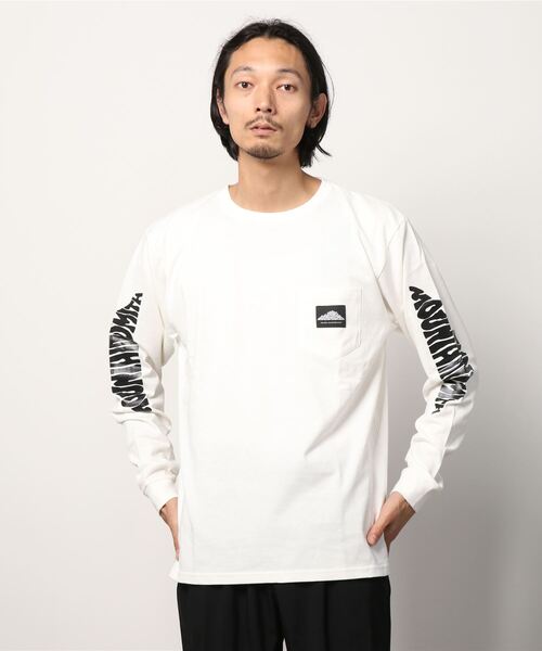 MOUNTAIN SMITH（マウンテンスミス）の「【 MOUNTAIN SMITH / マウンテンスミス 】袖プリント ロングスリーブTシャツ ロンT 長袖ポケットTシャツ ポケT（Tシャツ/カットソー・メンズ・グレー/ブラック/ベージュ/ブラウン/ホワイト・L/XL/M）」の22枚目の写真