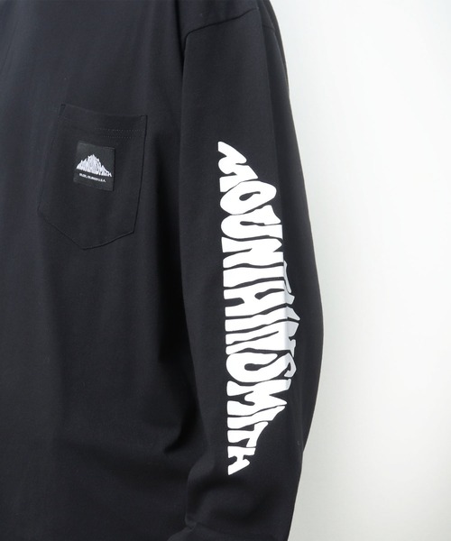 MOUNTAIN SMITH（マウンテンスミス）の「【 MOUNTAIN SMITH / マウンテンスミス 】袖プリント ロングスリーブTシャツ ロンT 長袖ポケットTシャツ ポケT（Tシャツ/カットソー・メンズ・グレー/ブラック/ベージュ/ブラウン/ホワイト・L/XL/M）」の10枚目の写真