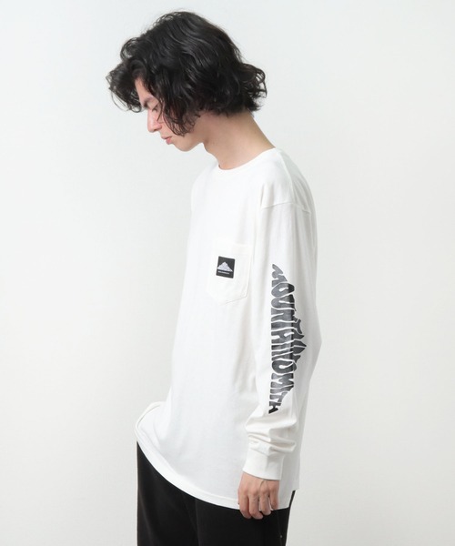 MOUNTAIN SMITH（マウンテンスミス）の「【 MOUNTAIN SMITH / マウンテンスミス 】袖プリント ロングスリーブTシャツ ロンT 長袖ポケットTシャツ ポケT（Tシャツ/カットソー・メンズ・グレー/ブラック/ベージュ/ブラウン/ホワイト・L/XL/M）」の13枚目の写真