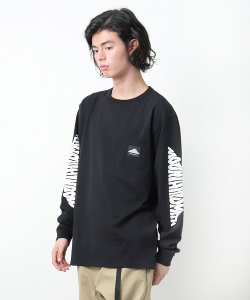 MOUNTAIN SMITH（マウンテンスミス）の「【 MOUNTAIN SMITH / マウンテンスミス 】袖プリント ロングスリーブTシャツ ロンT 長袖ポケットTシャツ ポケT（Tシャツ/カットソー・メンズ・グレー/ブラック/ベージュ/ブラウン/ホワイト・L/XL/M）」の20枚目の写真