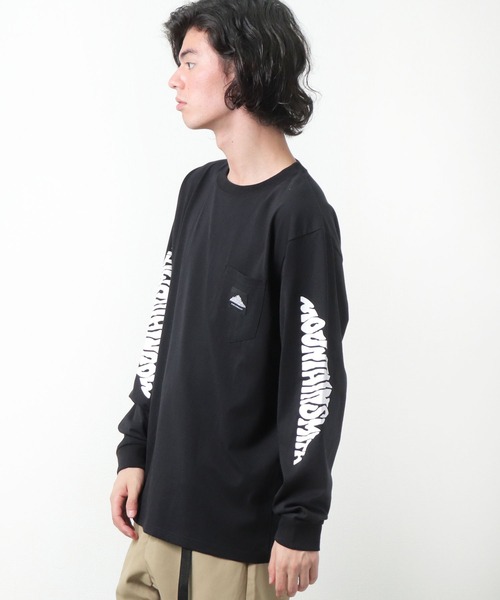 MOUNTAIN SMITH（マウンテンスミス）の「【 MOUNTAIN SMITH / マウンテンスミス 】袖プリント ロングスリーブTシャツ ロンT 長袖ポケットTシャツ ポケT（Tシャツ/カットソー・メンズ・グレー/ブラック/ベージュ/ブラウン/ホワイト・L/XL/M）」の21枚目の写真