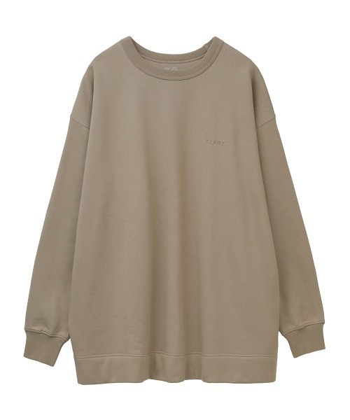 CLANE（クラネ）の「FRUIT OF THE ROOM×CLANE/フルーツオブザルーム×クラネ/Wide Sweat Tops(ワイドスウェット)/ 11105-2132（スウェット・レディース・チャコールグレー/ベージュ・FREE）」の19枚目の写真