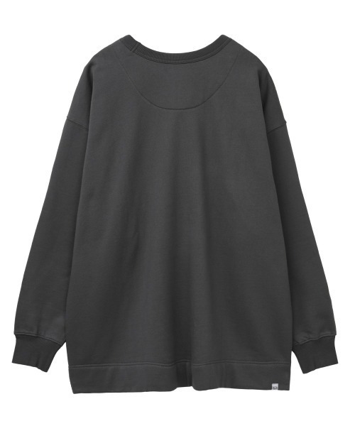 CLANE（クラネ）の「FRUIT OF THE ROOM×CLANE/フルーツオブザルーム×クラネ/Wide Sweat Tops(ワイドスウェット)/ 11105-2132（スウェット・レディース・チャコールグレー/ベージュ・FREE）」の8枚目の写真